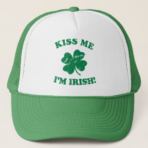 Casquette Embrasse-moi Je suis Vintage irlandais