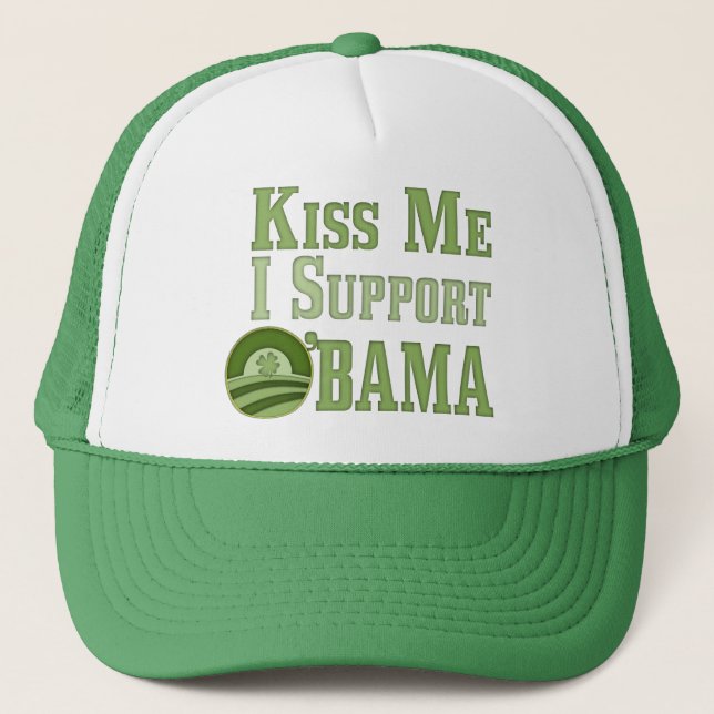 Casquette Embrassez-moi irlandais Obama (Devant)