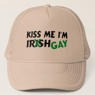 Casquette Embrassez-moi l'homosexuel Im irlandais