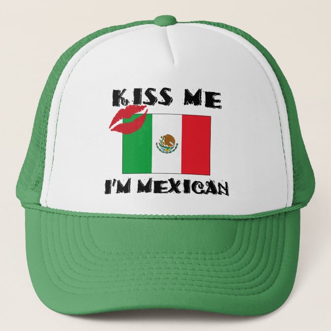 Casquette Embrassez-moi que je suis mexicain (Devant)