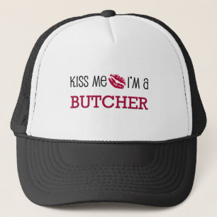 Casquette Embrassez-moi que je suis un BOUCHER