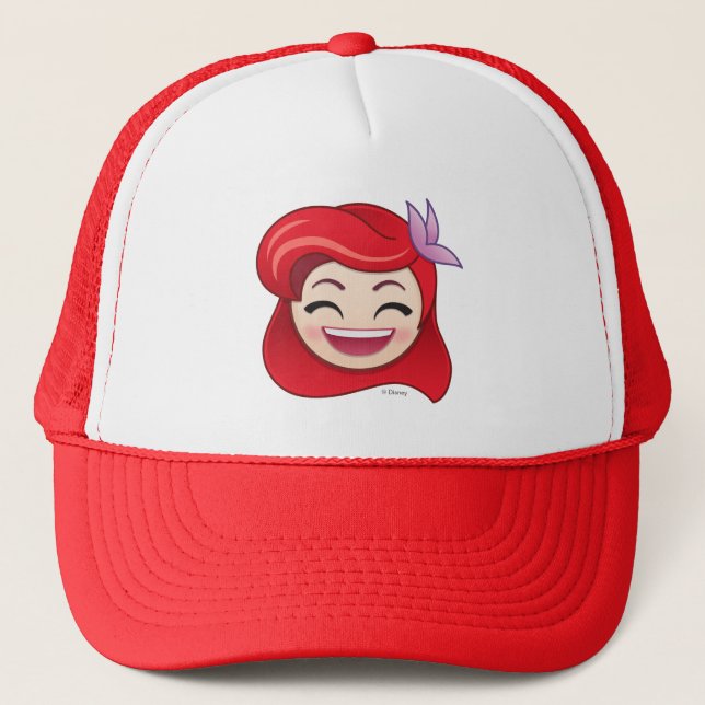 Casquette Emoji petite sirène | Princesse Ariel - Heureuse (Devant)