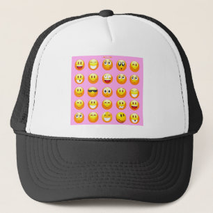 Casquette émoji rose pastel