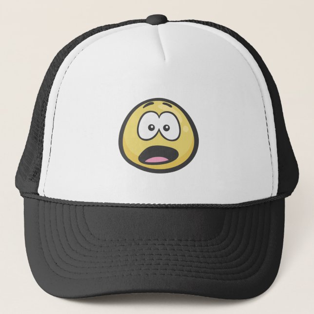 Casquette Emoji : Visage souffert le martyre (Devant)