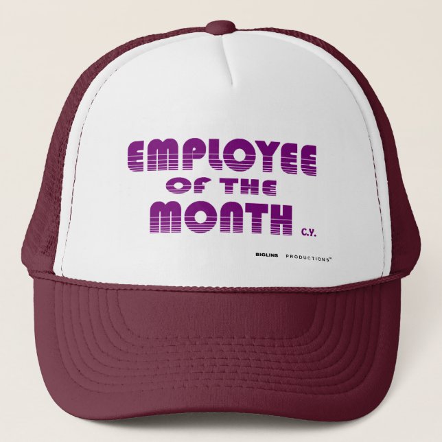 Casquette EMPLOYÉ DU MOIS, biglins - customisés (Devant)