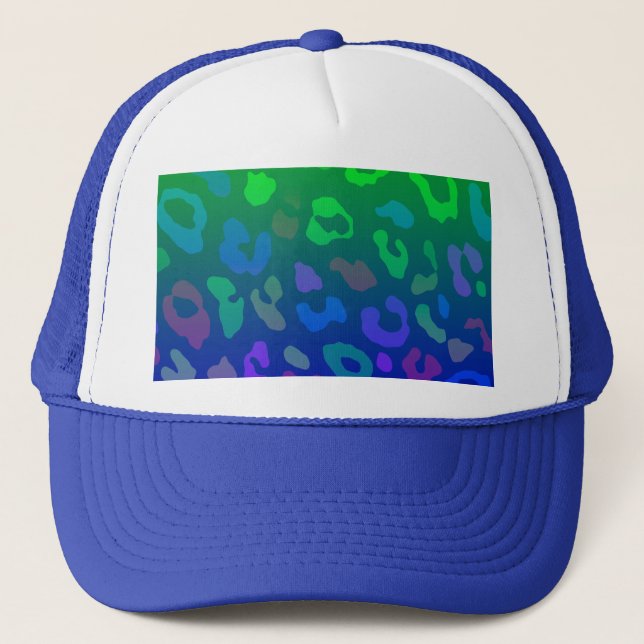 Casquette Empreinte de léopard Ombre Blues (Devant)