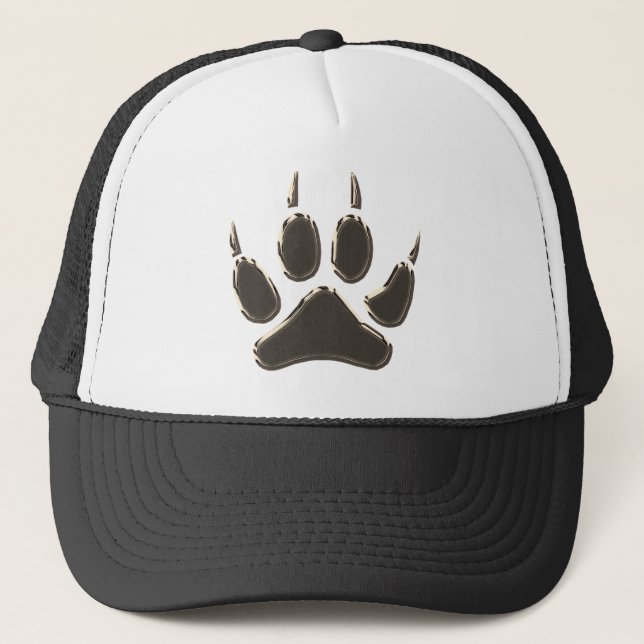Casquette empreinte de pas de loup (Devant)