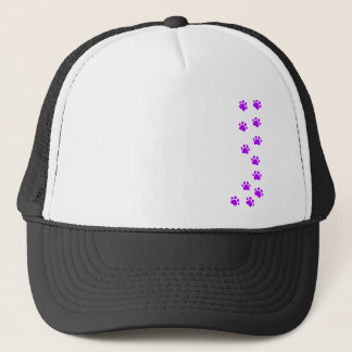 Casquette empreinte de patte - ajoutez votre propre nom ou r