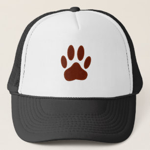 Casquette Empreinte de patte de chien à pattes
