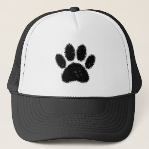 Casquette Empreinte de patte De Chien Rough Et Distressed