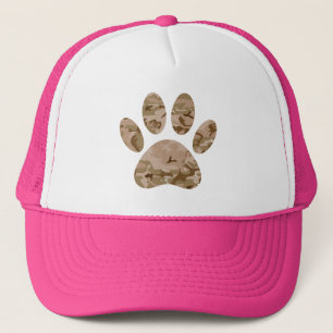 Casquette Empreinte de patte en détresse de Camo Dog du dése
