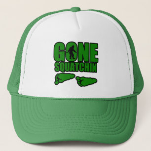 Casquette Empreintes de pas vertes allées de Squatchin