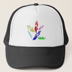 Casquette Empreintes de pattes de chiens avec Pois