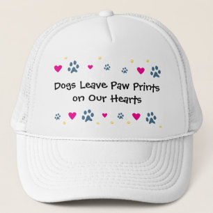 Casquette Empreintes de pattes de congé de chiens sur nos