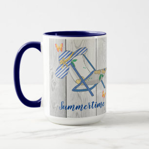 Casquette en bande et Mug d'été