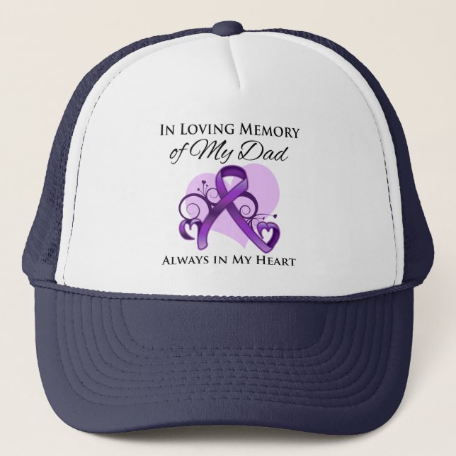 Casquette En mémoire de mon père - Cancer du pancréas (Devant)