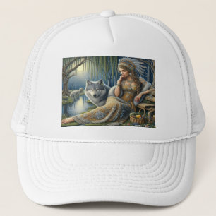 Casquette Enchantement Lune dans la Forêt Mystique