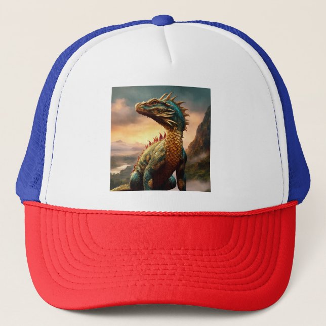 Casquette Encre de dragon : Libérez le feu à l'intérieur (Devant)