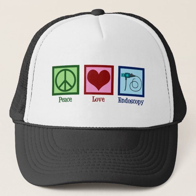 Casquette Endoscopie Peace Love (Devant)