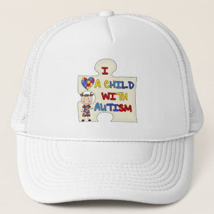 Casquette Enfant avec la fille 2 de brune d'autisme