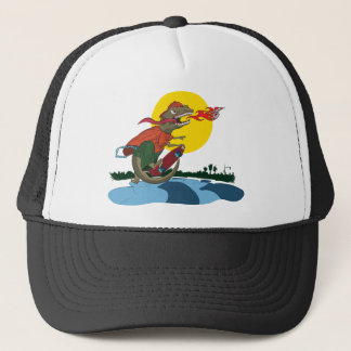 Casquette Enfant frais de dinosaure sur la planche à