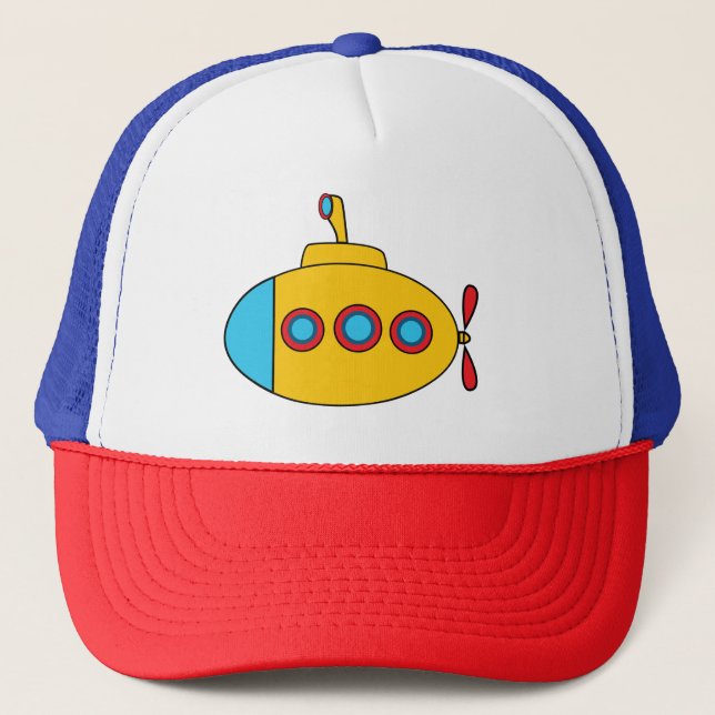 Casquette Enfants de sous-marin jaune bébé (Devant)