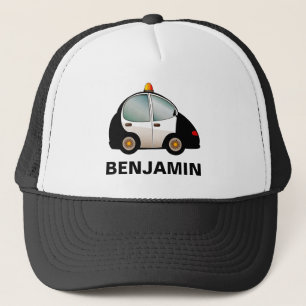 Casquette Enfants de voiture de police noire