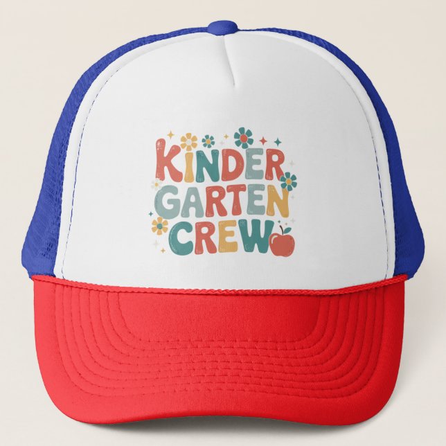Casquette Enseignant Retour à l'école maternelle (Devant)