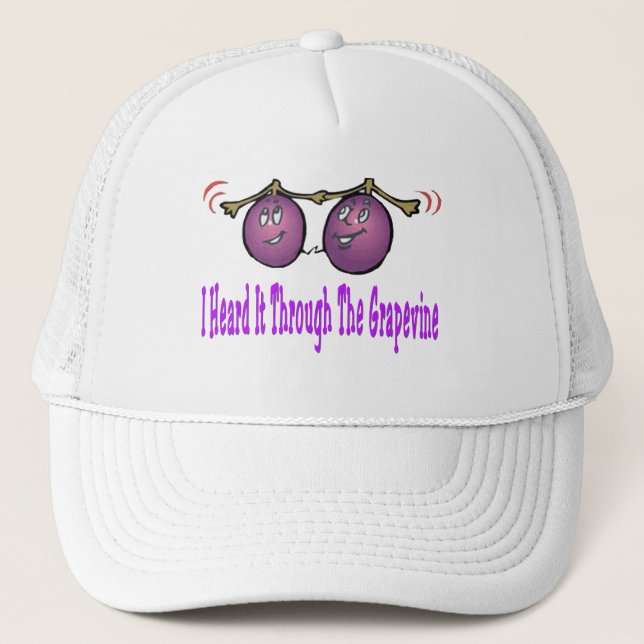 Casquette Entendu lui par le T-shirt de vigne (Devant)