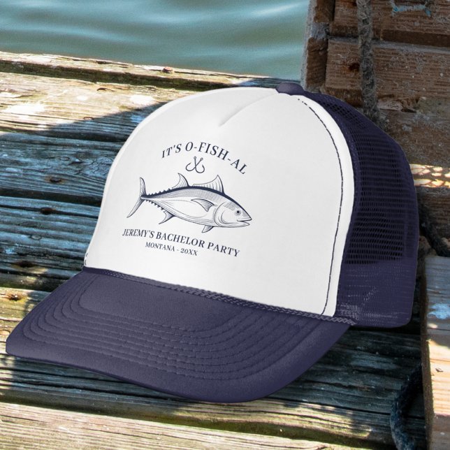 Casquette Enterrement de vie de garçon pêche personnalisé (Créateur téléchargé)