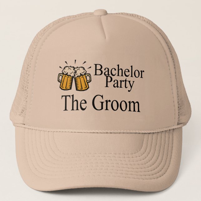 Casquette Enterrement de vie de jeune garçon le marié (Devant)
