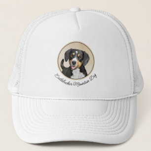 Casquette Entlebucher Mountain Dog Painting Original Chien A