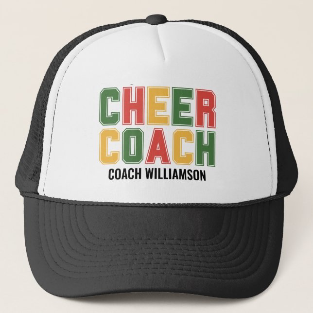 Casquette ENTRAÎNEUR CHEER personnalisé (Devant)