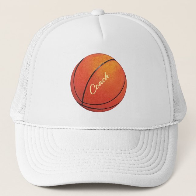 Casquette Entraîneur de basket-ball (Devant)