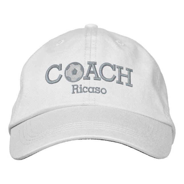 Casquette entraîneur de football personnalisé (Devant)