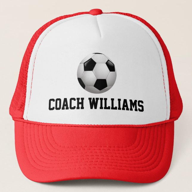 Casquette Entraîneur de soccer personnalisé (Devant)