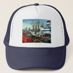 Casquette Entreprise vintage, Transport de fret à quai