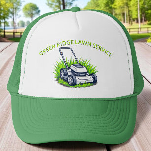 Casquette Entretien et service professionnel de pelouse vert