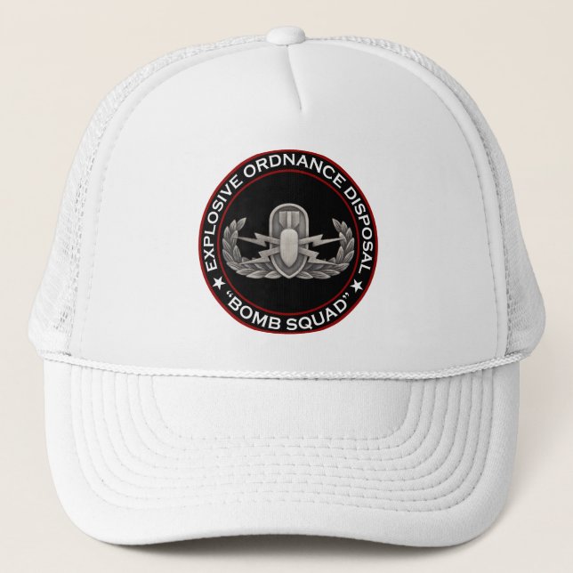 Casquette EOD "escadron de la mort " (Devant)