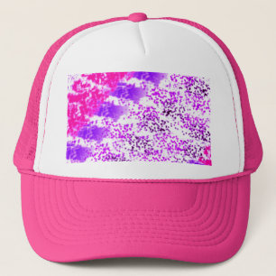 Casquette Éponge Impression rose/violet/noir