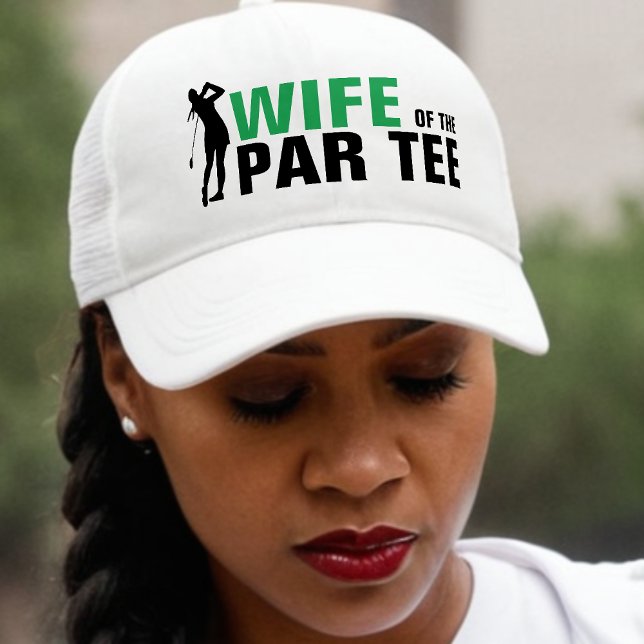 Casquette Épouse du Par Tee Green & White Mariée (Créateur téléchargé)