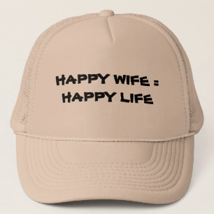 Casquette Épouse heureuse = la vie heureuse