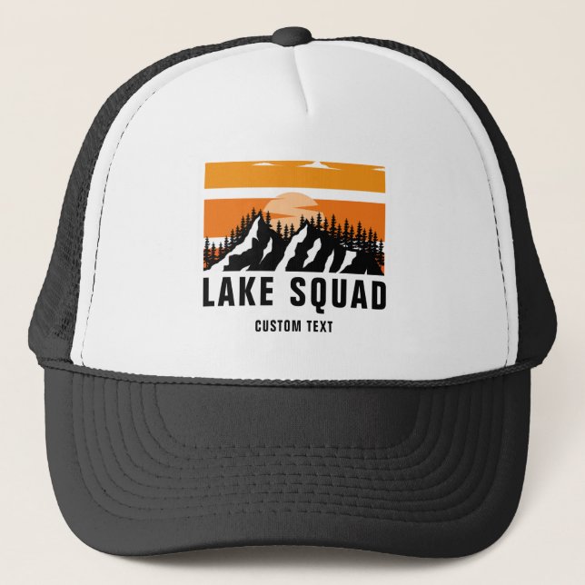 Casquette Équipe de lac personnalisée Vie de lac Bateaux Vac (Devant)