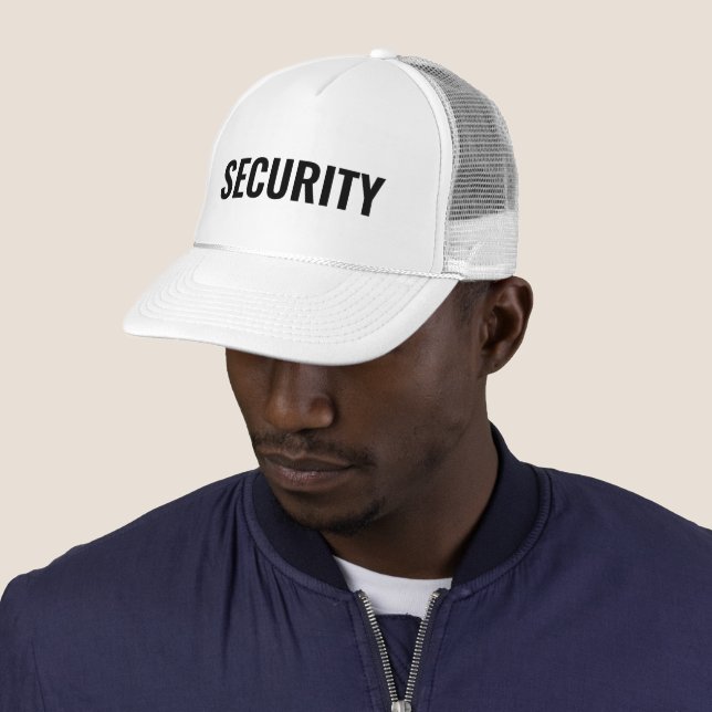 Casquette Équipe de sécurité texte personnalisé Hommes femme (En situation)