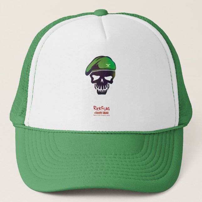 Casquette Équipe de suicide | Icône Tête de drapeau de raque (Devant)