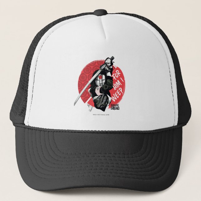 Casquette Équipe de suicide | Katana "Pour Lui, je pleure" (Devant)