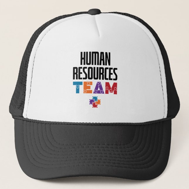 Casquette Équipe des ressources humaines RH (Devant)