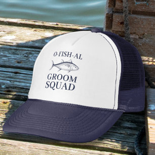 Casquette Équipe du marié pour un voyage de pêche en l'honne