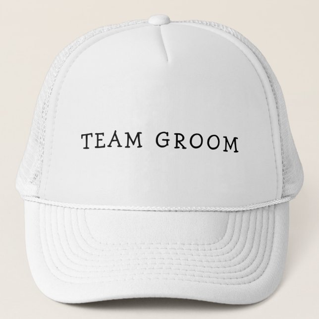 CASQUETTE ÉQUIPE GROOM CÉLIBATAIRE CHAPEAU TUCKER (Devant)