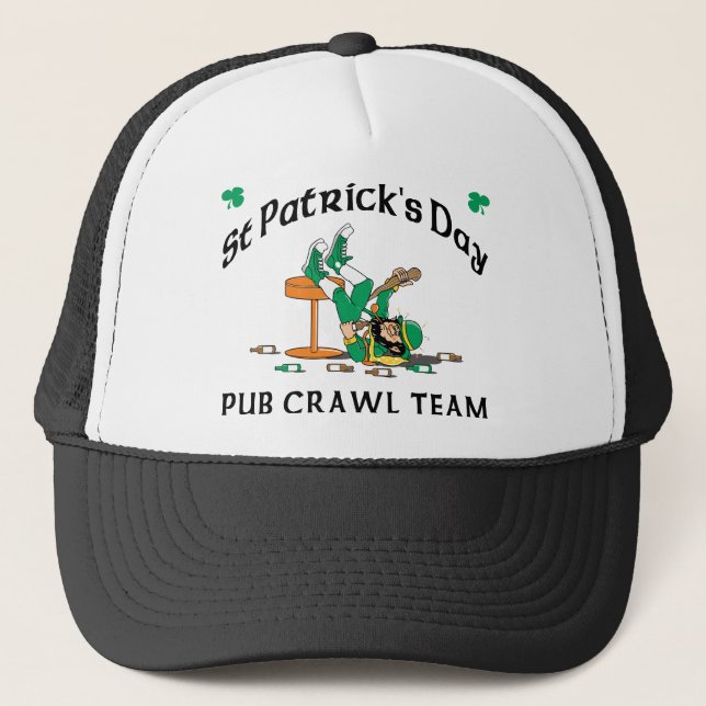 Casquette Équipe irlandaise de rampement de Pub (Devant)